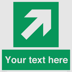 Custom Arrow Top Right Sign